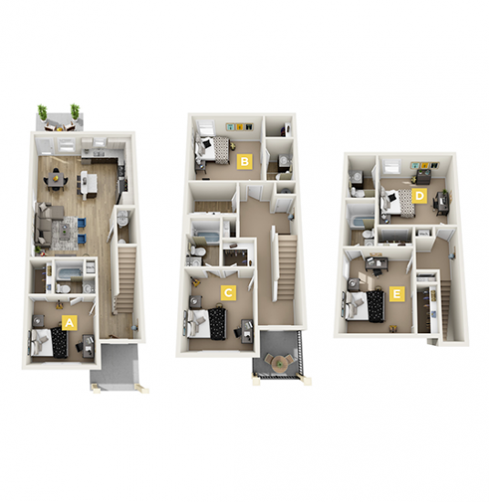 Apartment Floor Plans The Retreat On Milledge