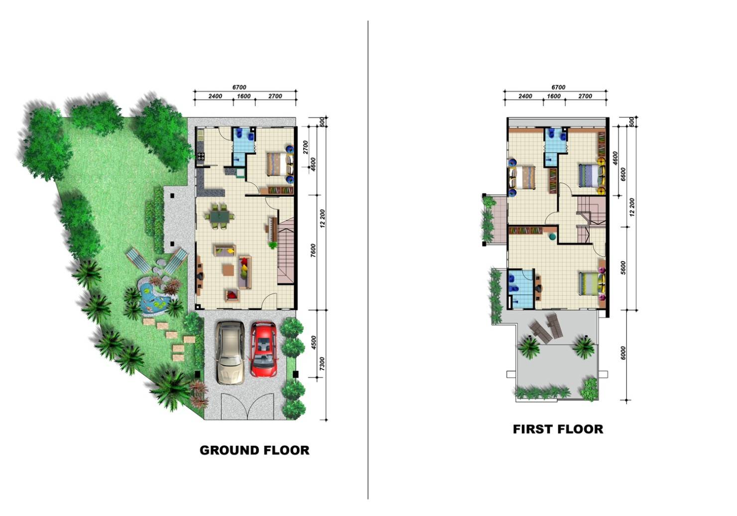 Terraced House Floor Plans Garden Plan Home Building
