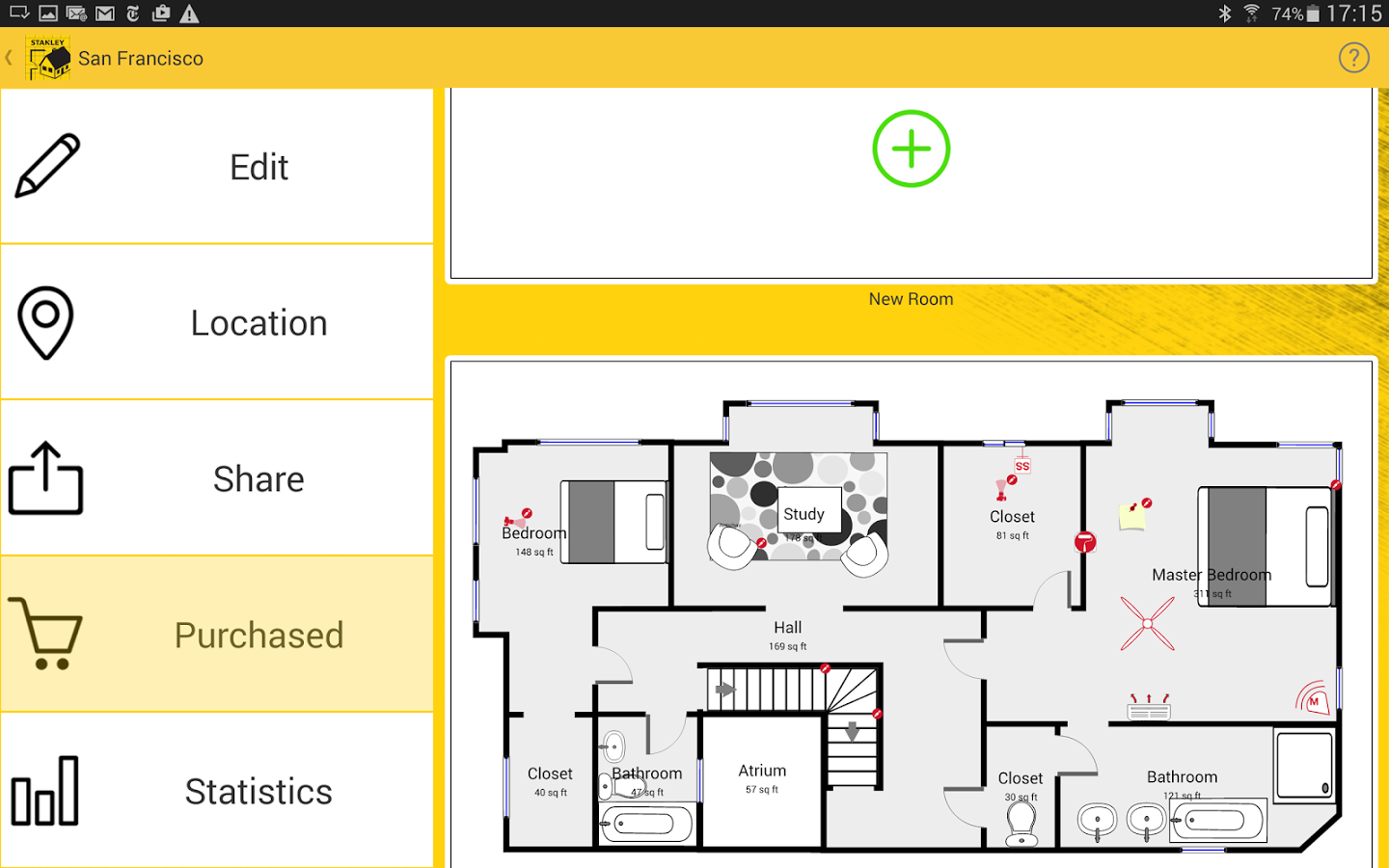 تطبيق لرسم خريطة المنزل بسهولة STANLEY Floor Plan