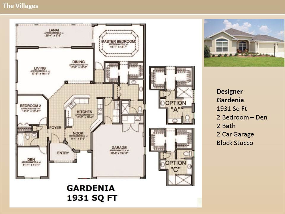 Gardenia Floor Plan The Villages Floorplans Click