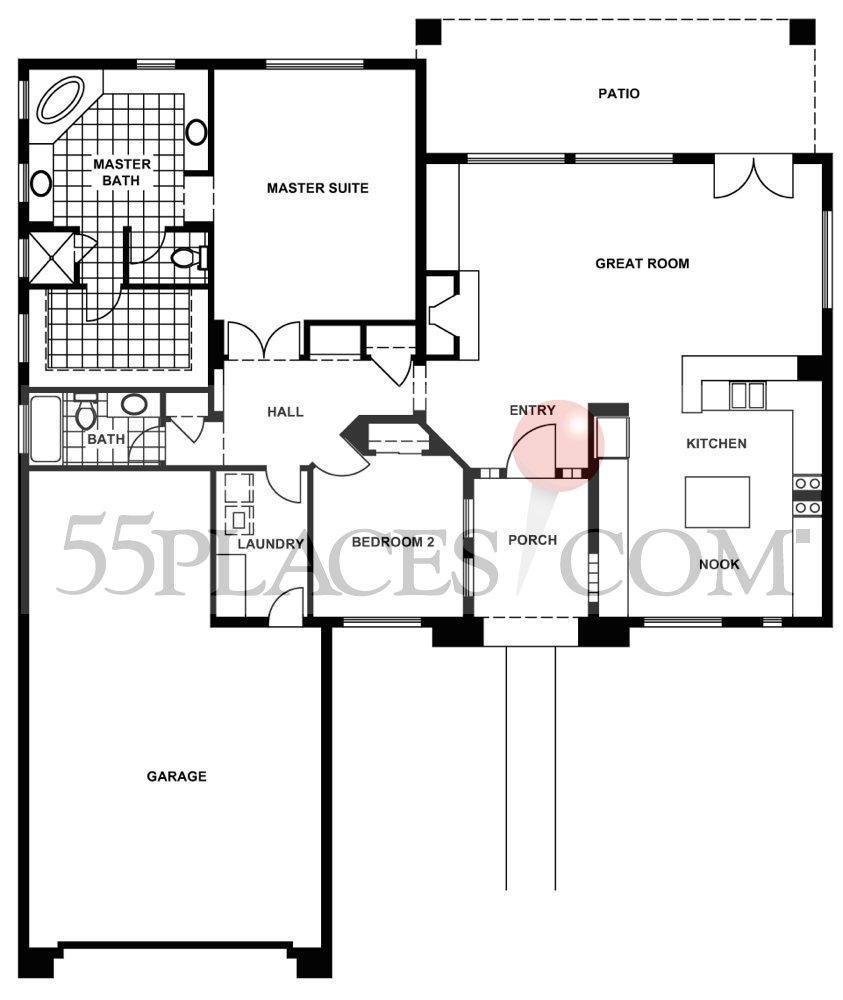 Vaga Floorplan 1770 Sq. Ft Terravita 55places