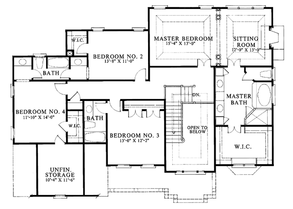 Colonial Style House Plan 4 Beds 3.5 Baths 3200 Sq/Ft