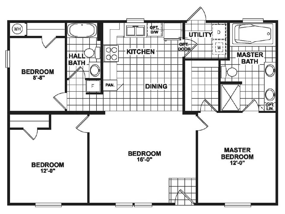 27 Best Simple 3 Bedroom Double Wide Floor Plans Ideas