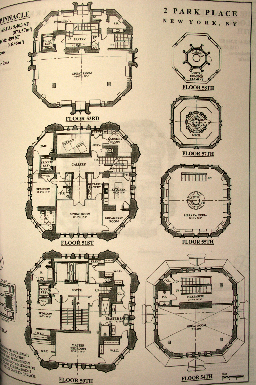 Massive penthouse in the Woolworth Building's iconic