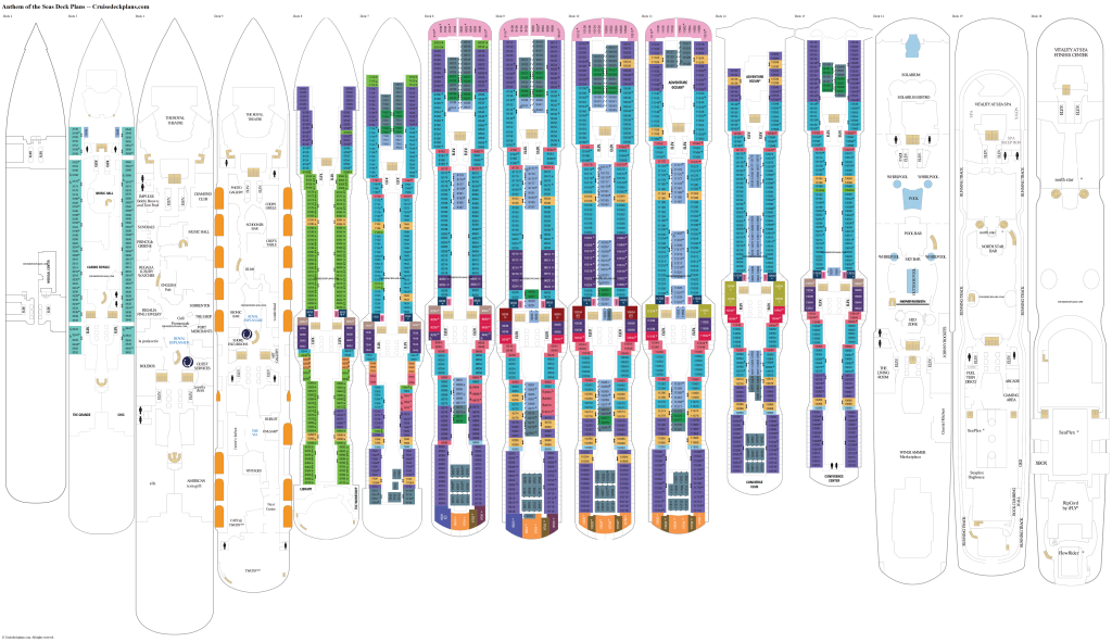 Floor Plan Anthem Of The Seas Floorplans Click