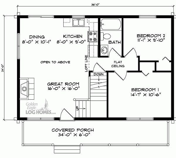24X36 House Floor Plans with Loft … Pinteres…