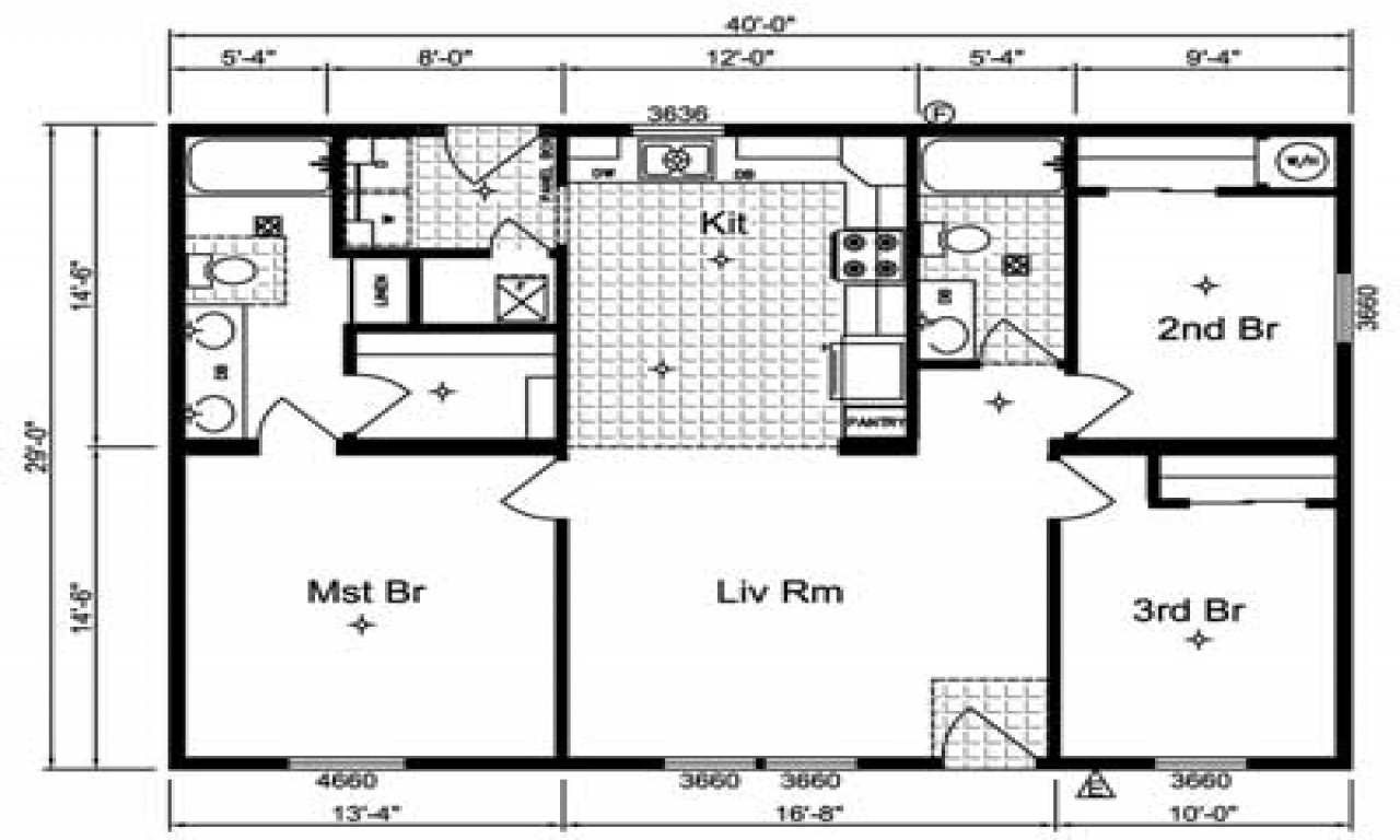 Simple 1 Floor House Plans Floorplansclick