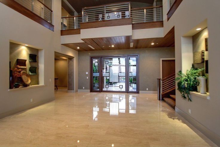 With a large open floor plan, this foyer is a grand and