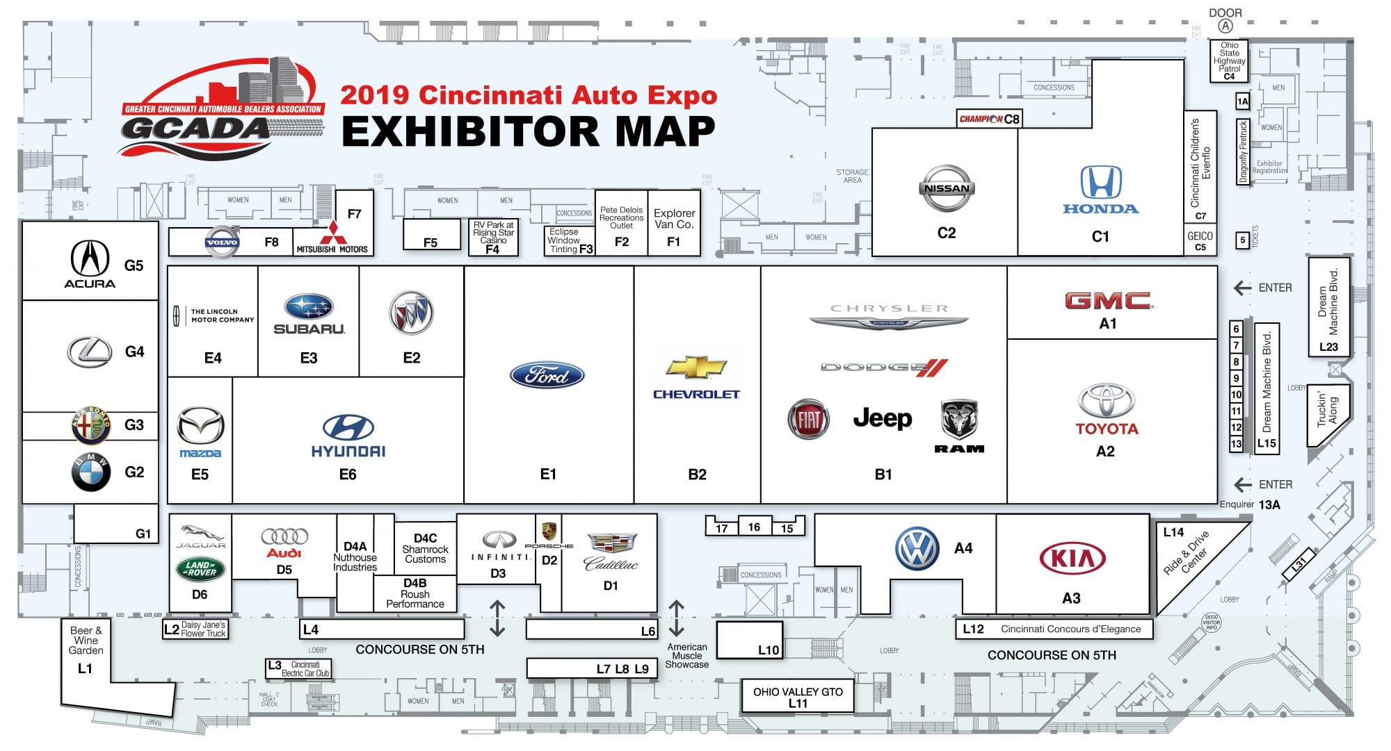 Floor Plan Cincinnati Auto ExpoCincinnati Auto Expo