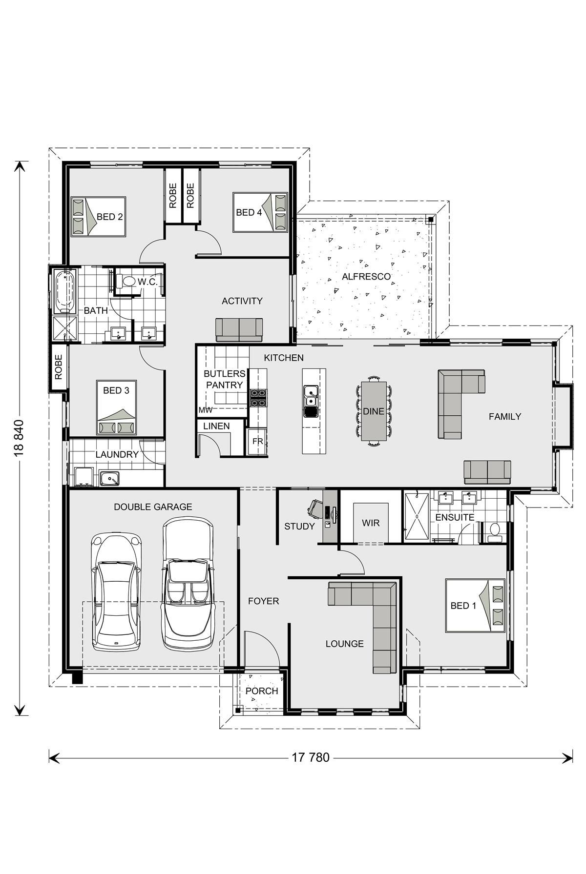 Fernbank GJ Gardner Floor plans, House floor plans