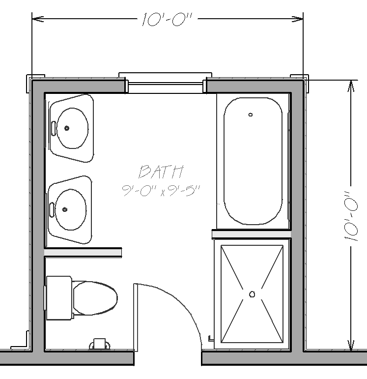 Possible bathroom layout for small space Bathroom floor