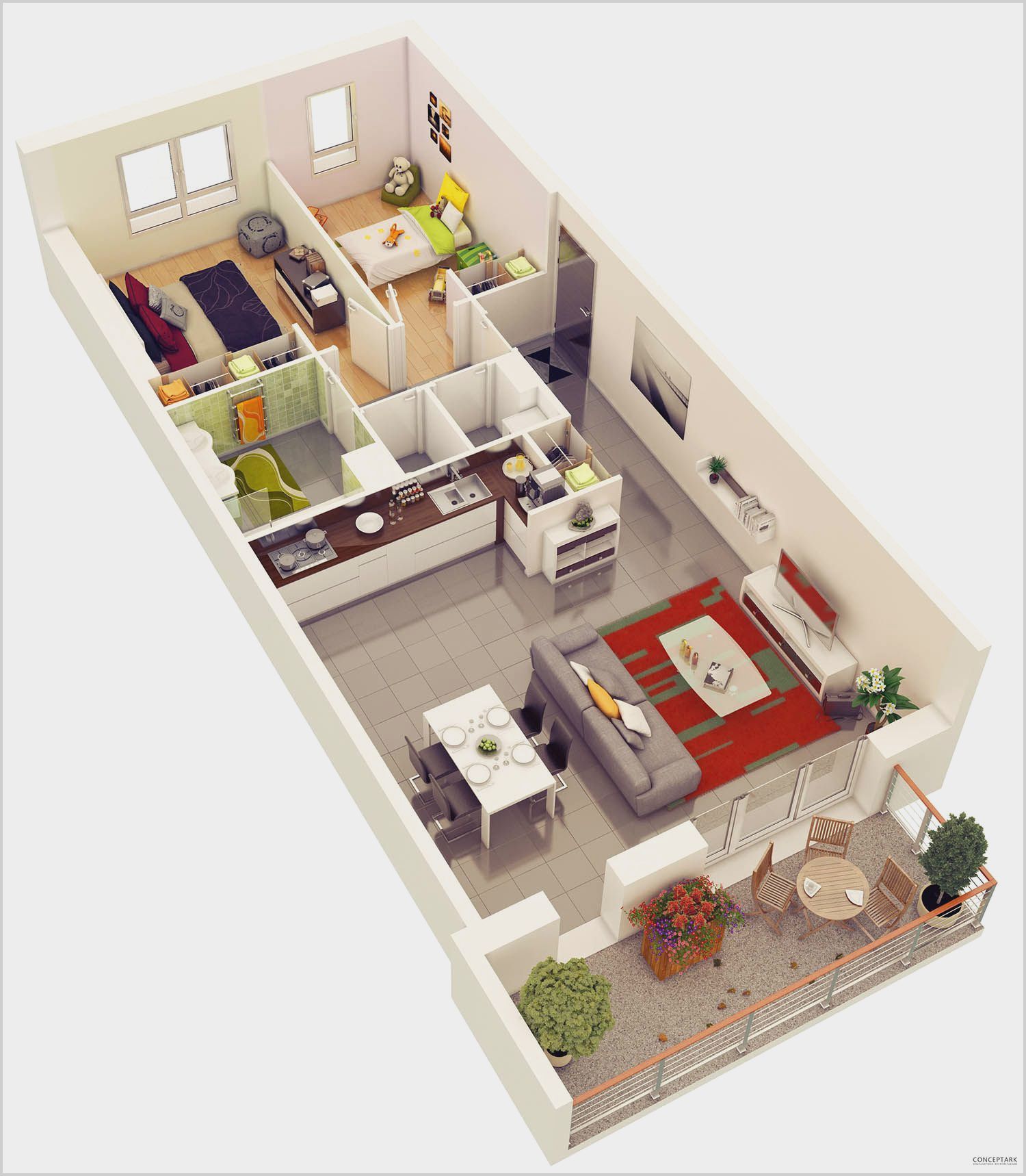 Floor Plan 2 Bedroom Apartment Design Layouts Decoomo