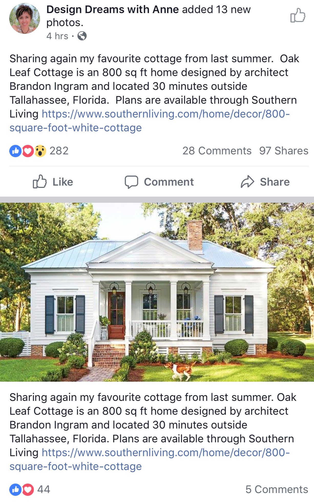 Oak Leaf Cottage Cottage floor plans, Small cottages