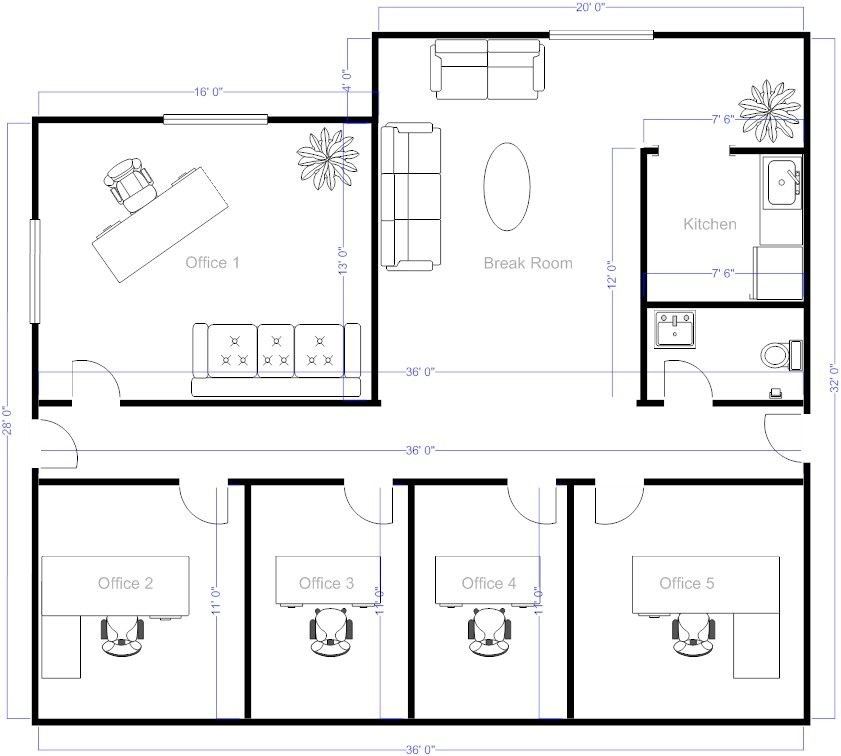 Office Floor Plan Small office design, Office floor plan