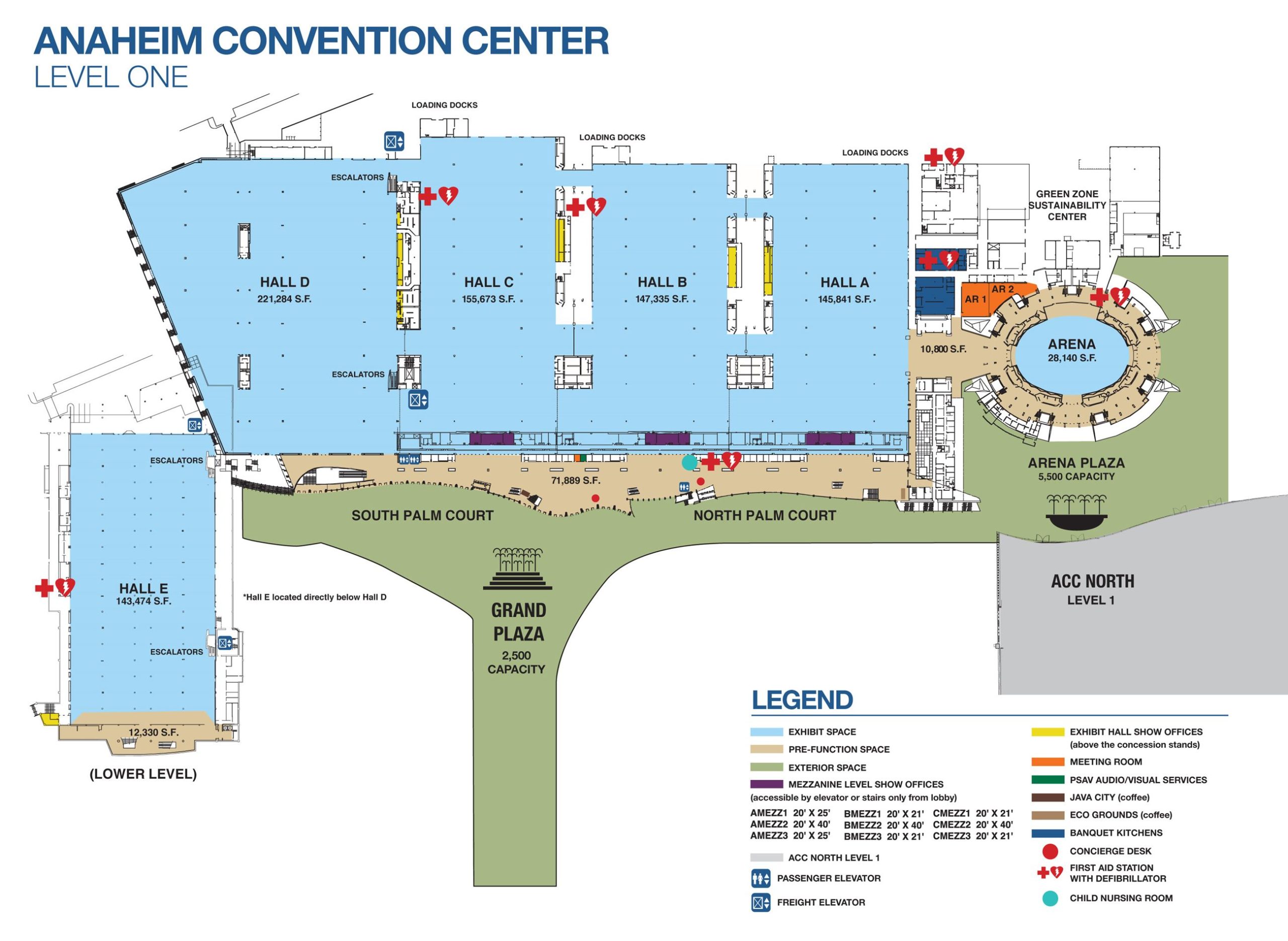 Anaheim Convention Center Floor Plan - floorplans.click