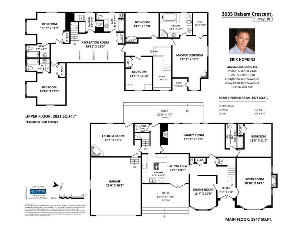 Professional Floor Plans for Sellers Erik J. Hopkins