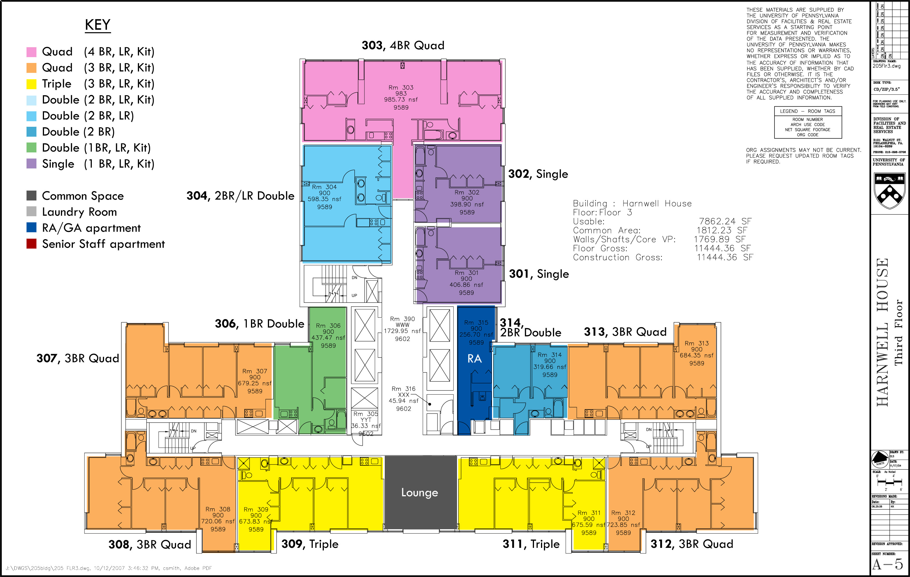 Floor Plans College Houses & Academic Services