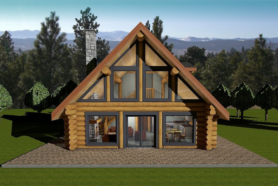 Horseshoe Bay Log House Plans Log Cabin BC Canada