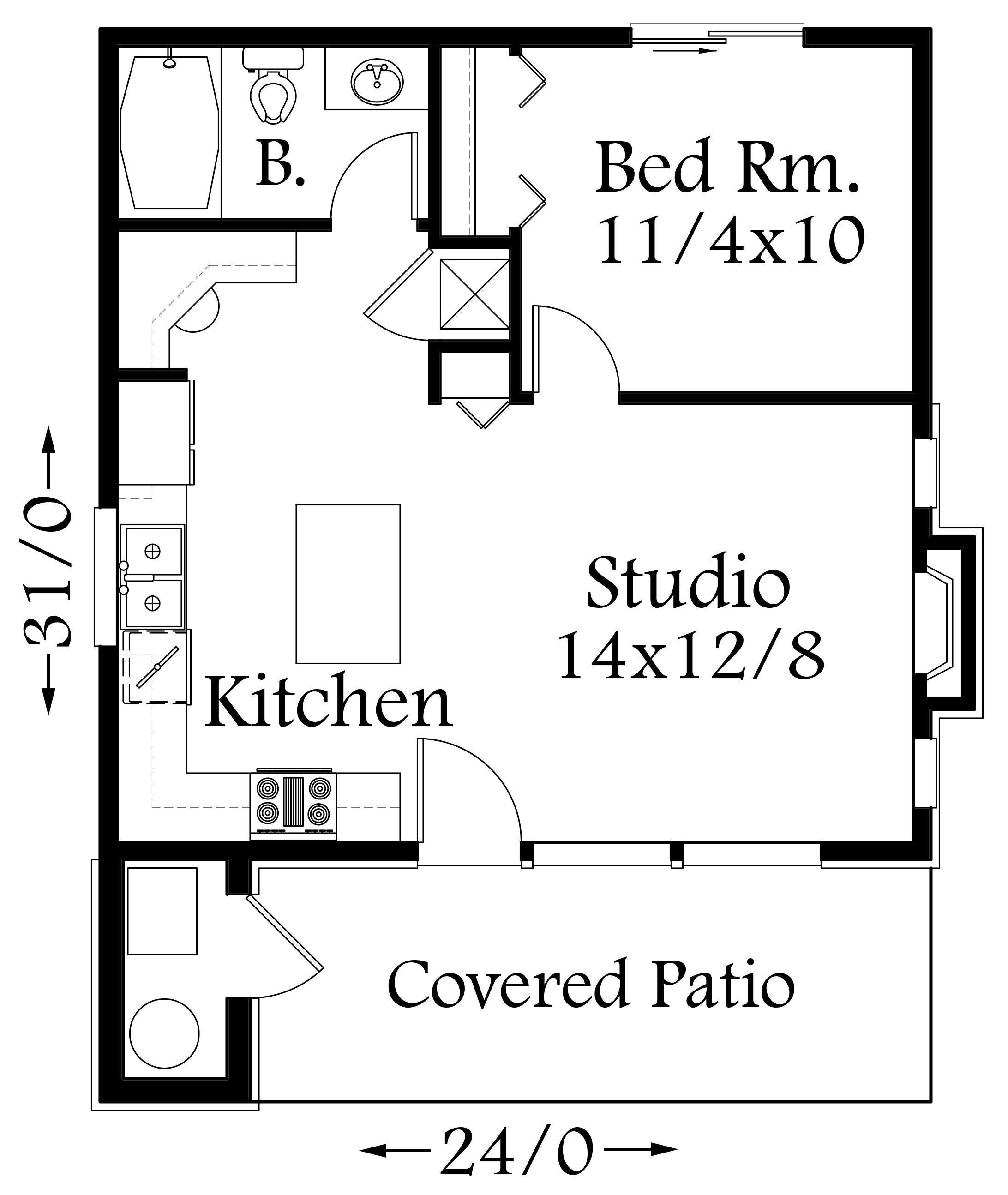 Studio Casita Floor Plans Floorplans Click   LOMBARD STUDIO 2 2 FLOOR PLAN 