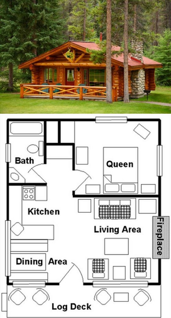 10 Cabin Floor Plans Page 2 of 3 Cozy Homes Life