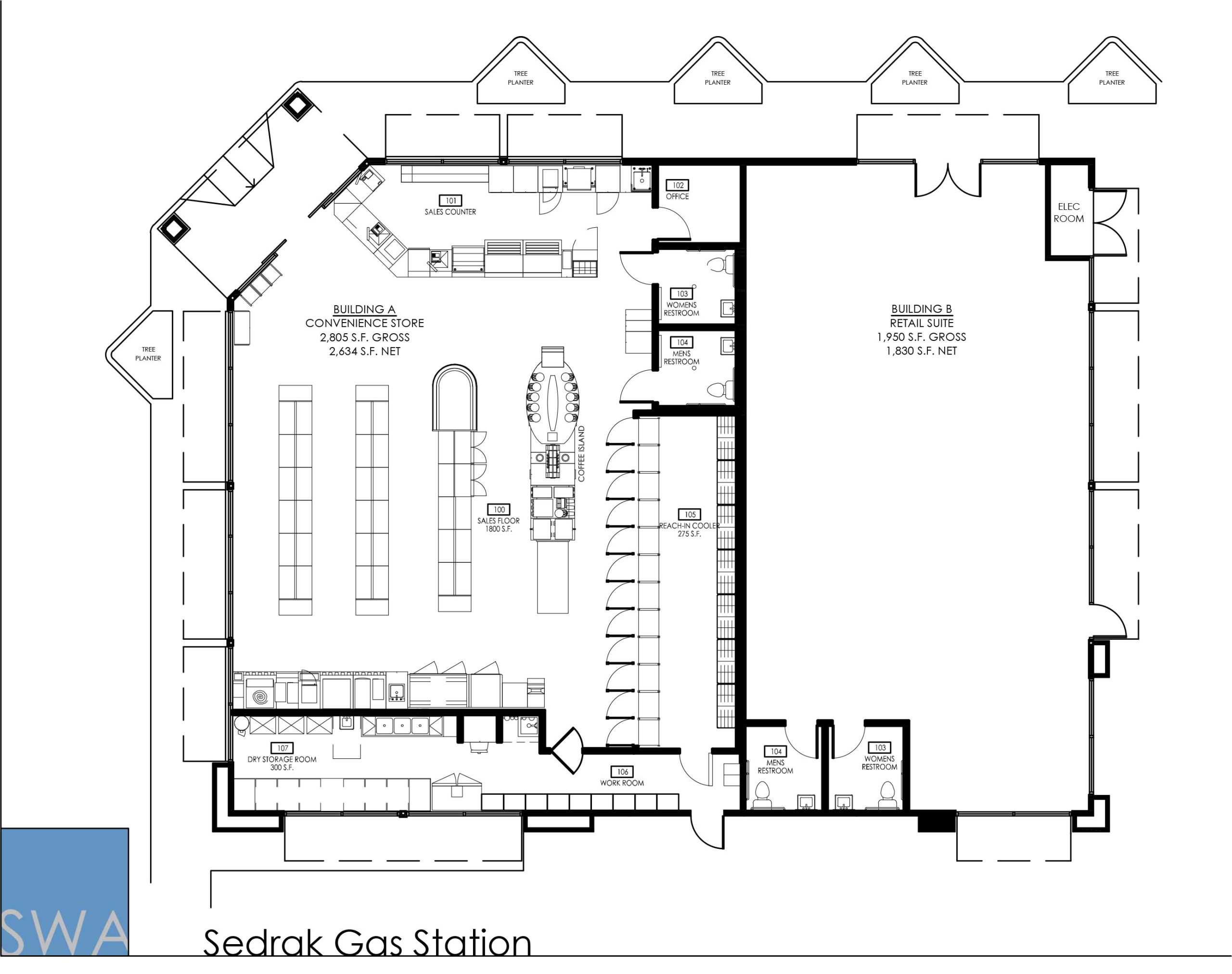 Gas Station Floor Plan Design - floorplans.click