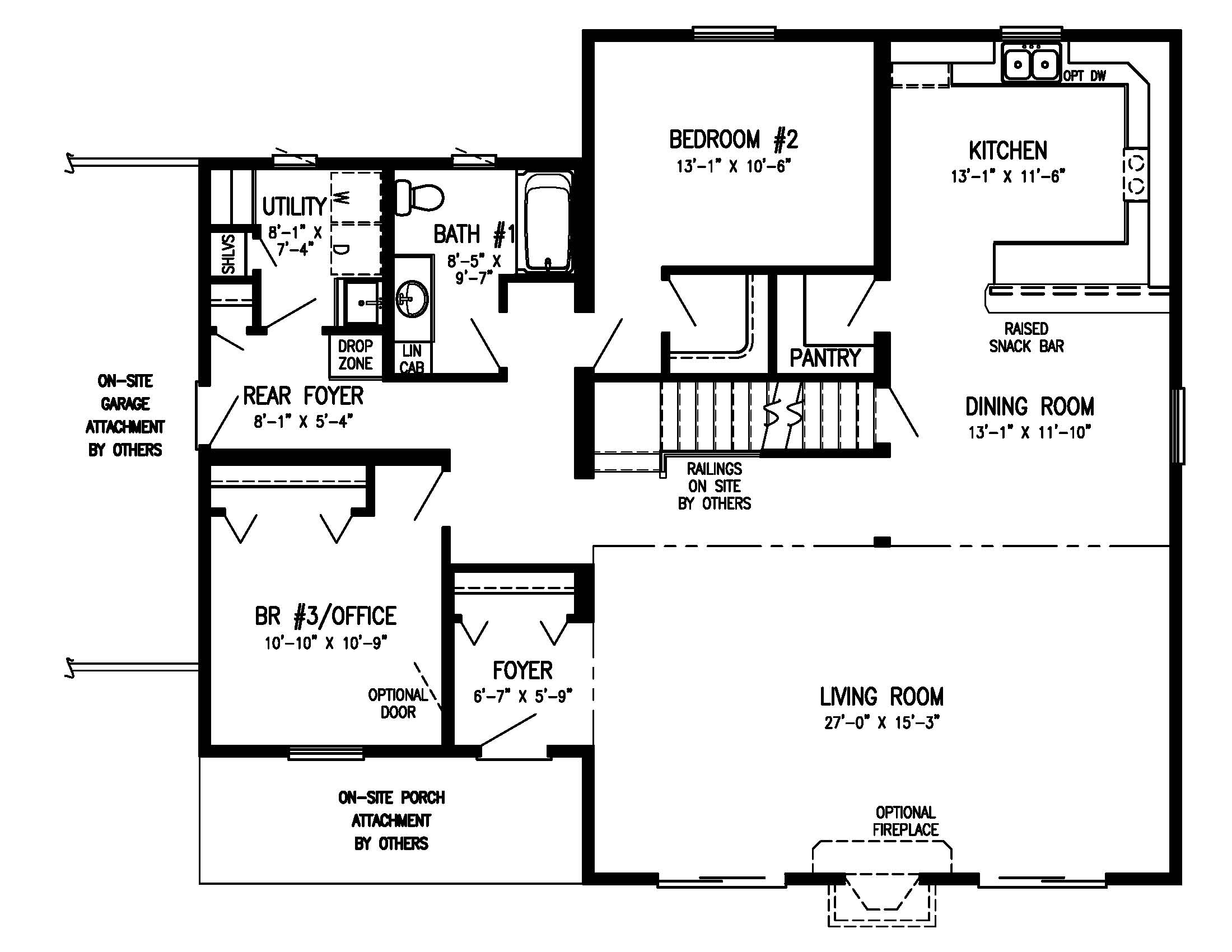 Timber Creek 1st Floor Plan All American Dream Homes