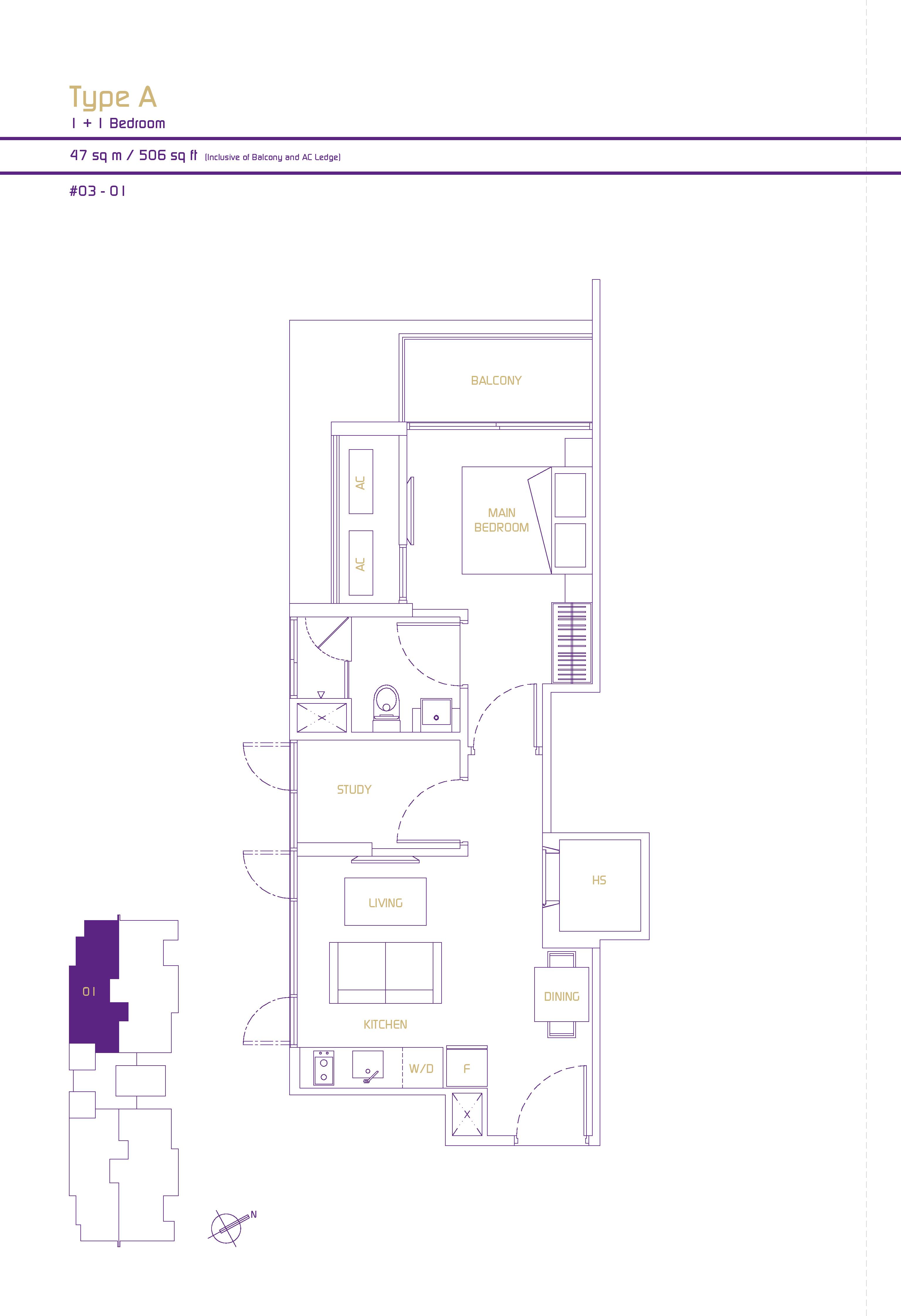 1 Bedroom+S VA Residences