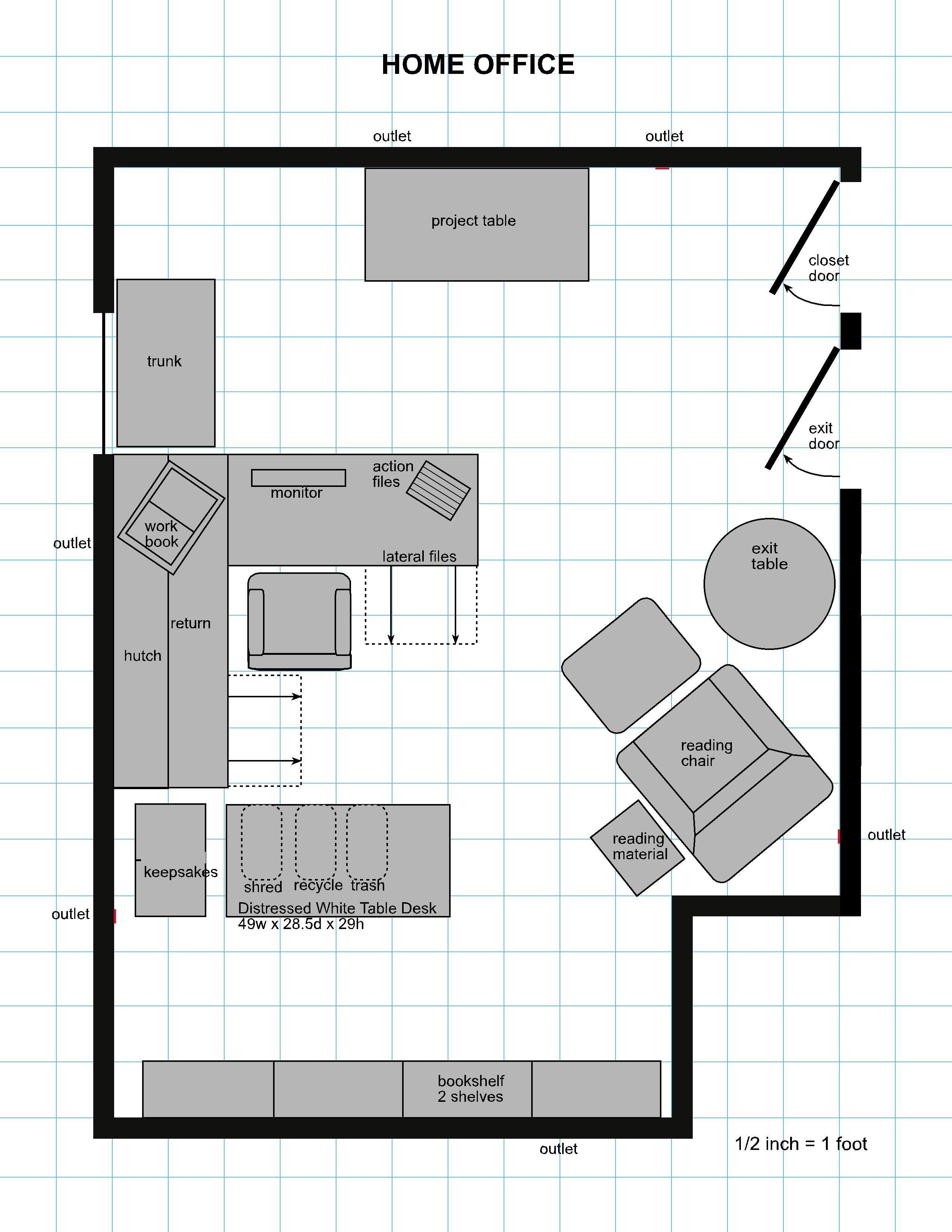 Pin by Becky Baggerly on Craft Room Office floor plan