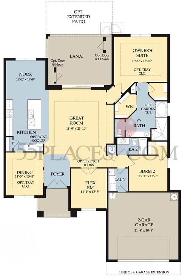 Barrington II Floorplan 2173 Sq. Ft The Plantation