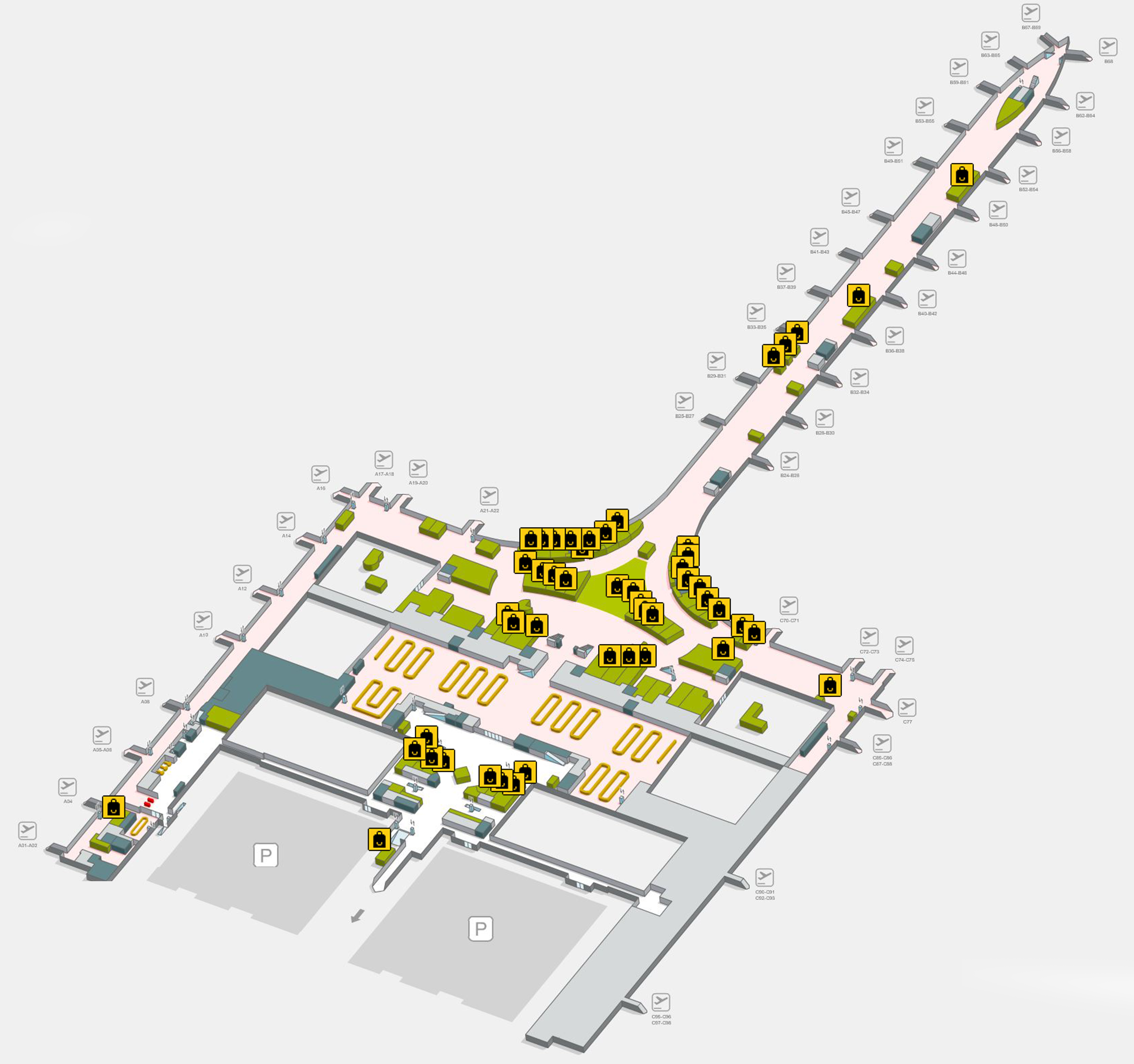 Barcelona Airport Map (BCN) Printable Terminal Maps