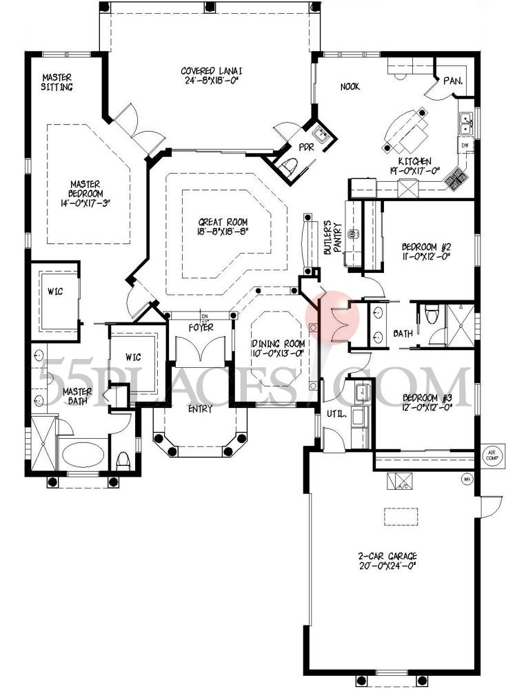 Casa Rosa Floorplan 2304 Sq. Ft Grand Haven 55places