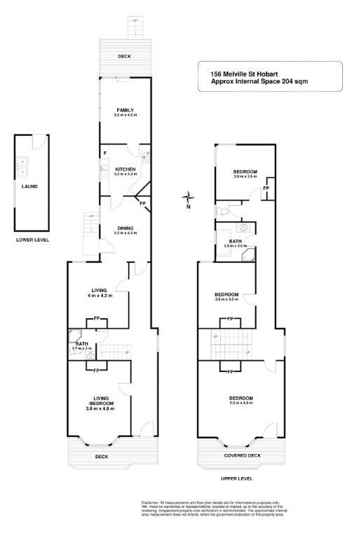 Floorplan for double storey singlefronted postFederation