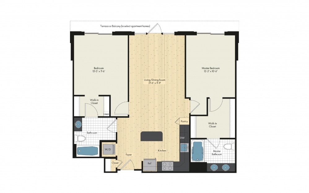 brk7.2 Apartments For Rent In Bethesda MD Floor Plans