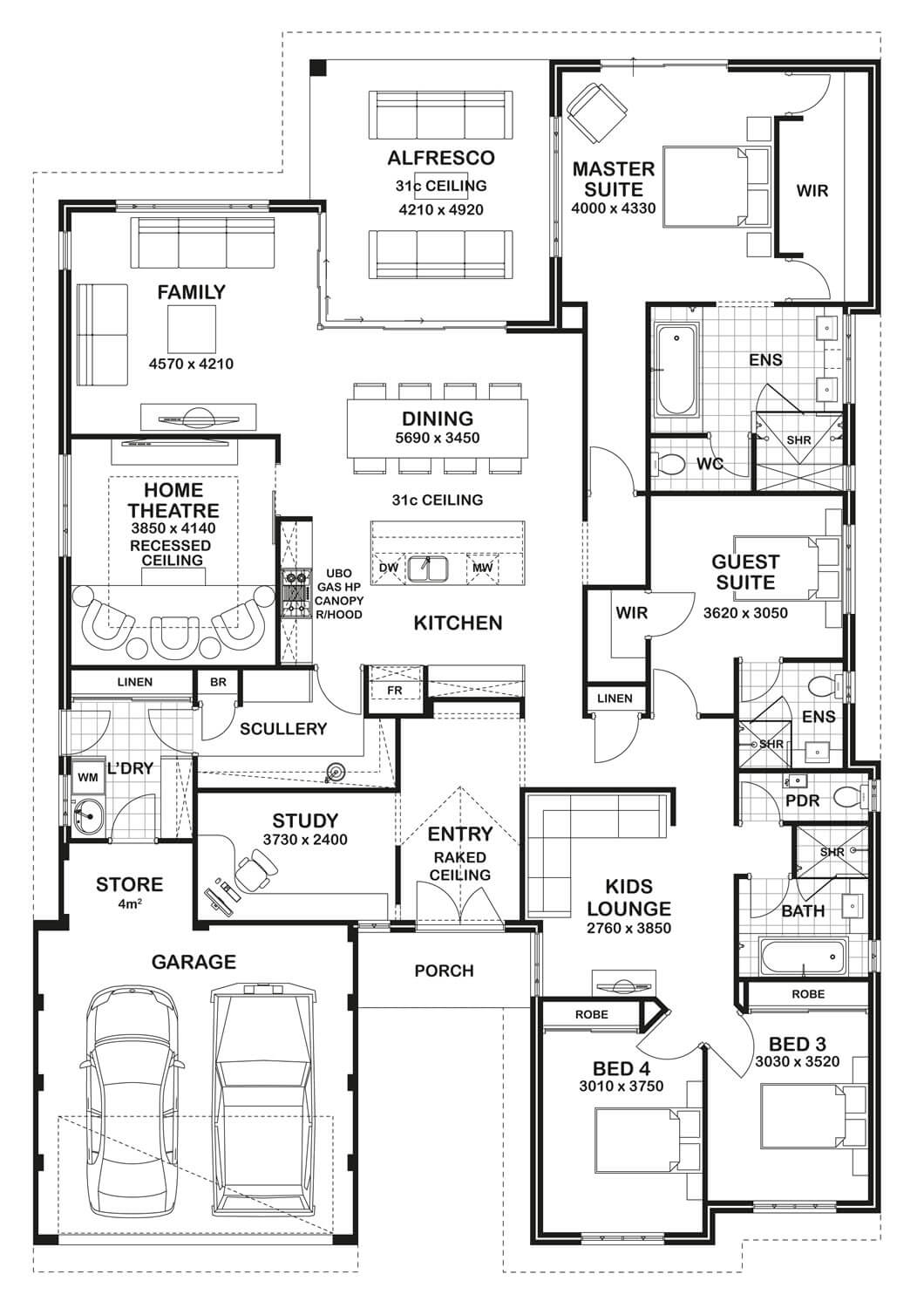 Floor Plan Friday 4 bedroom, 3 bathroom home