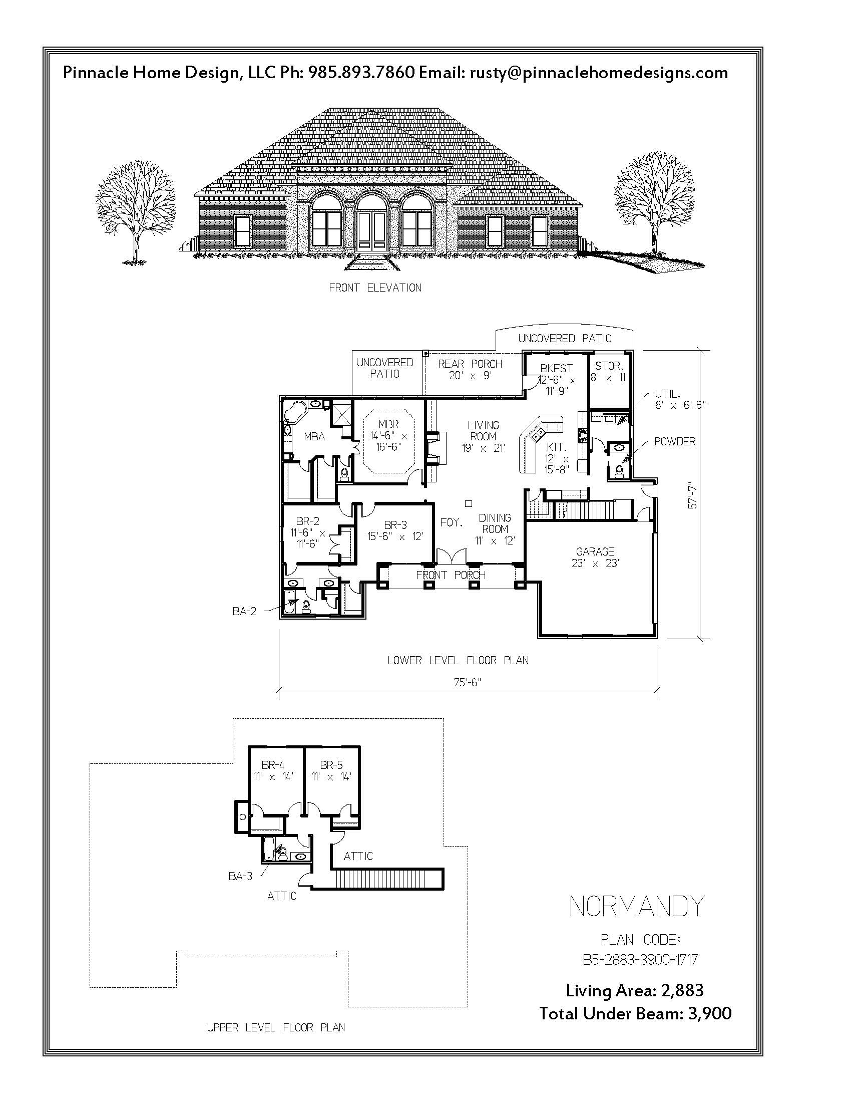 Pinnacle Home Designs The Normandy Floor Plan Pinnacle