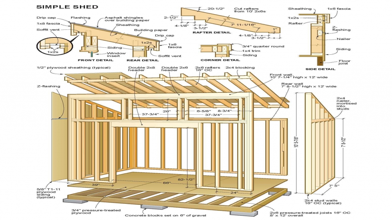Storage Shed Plans Simple Shed Plans, basic house plans