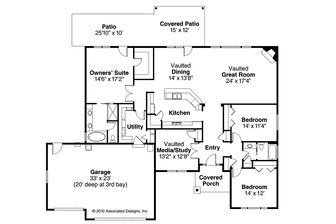 Traditional House Plans Springwood 30772 Associated