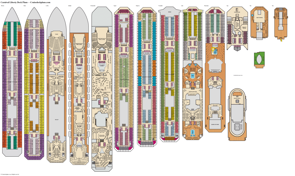 Carnival Liberty Floor Plan - floorplans.click