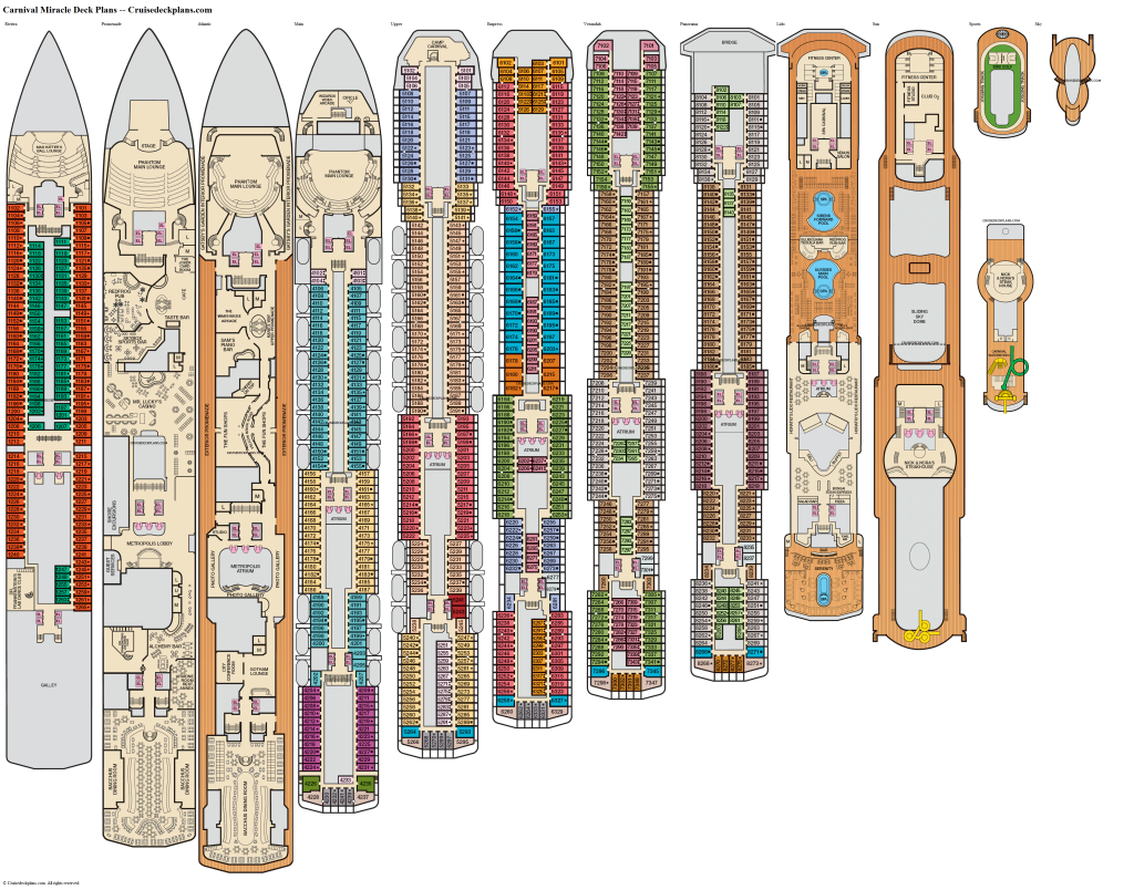 Carnival Miracle Stateroom Floor Plans - floorplans.click