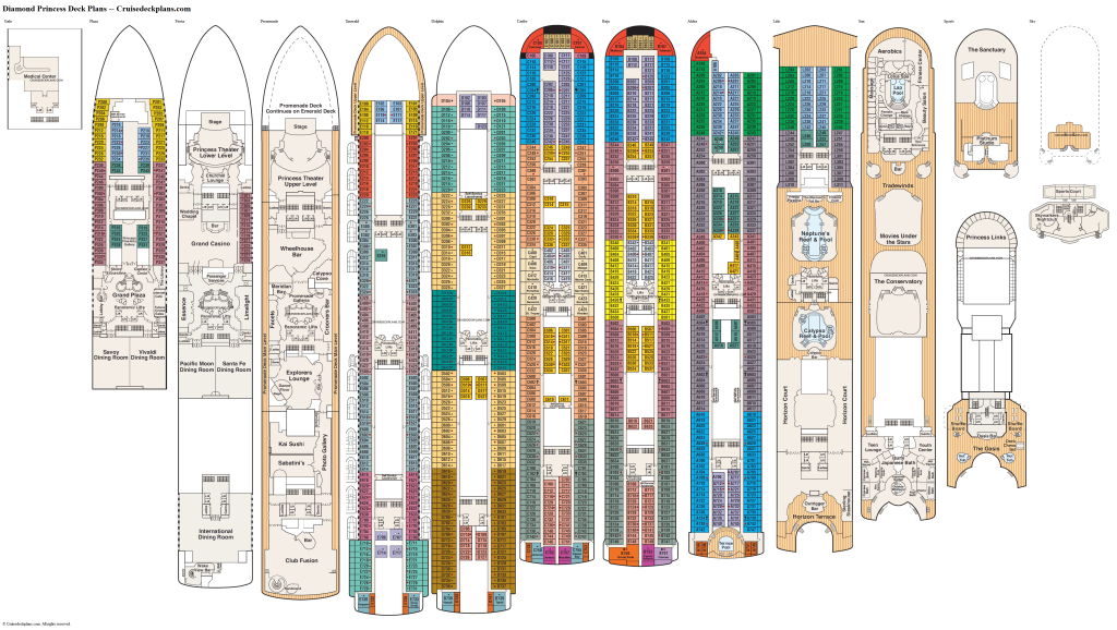 Diamond Princess Floor Plan - floorplans.click