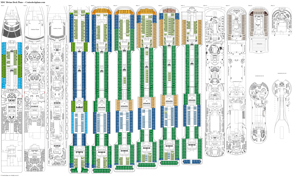 Msc Divina Floor Plan - floorplans.click