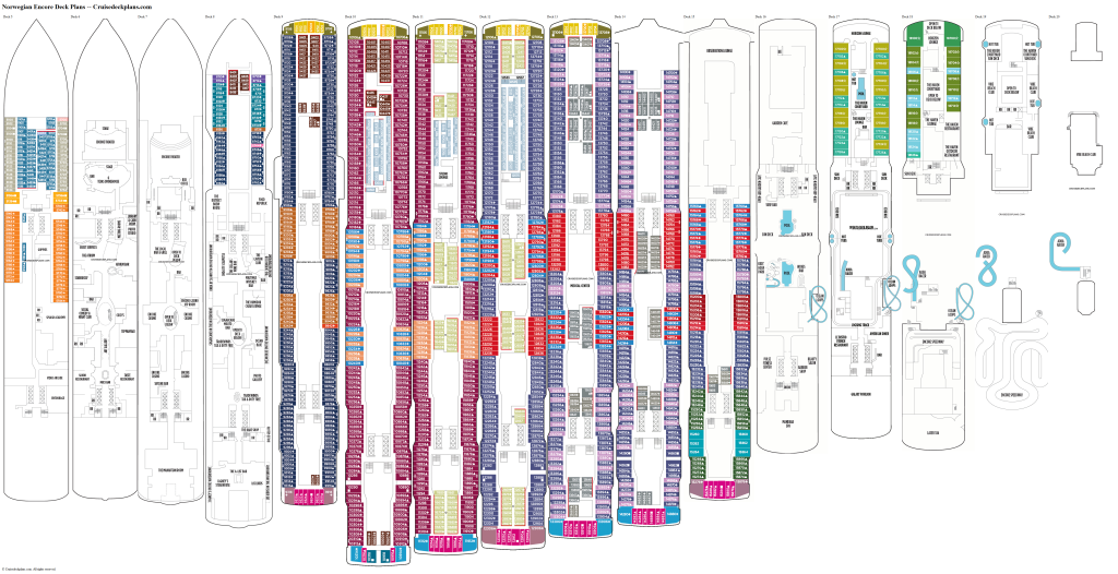 Norwegian Encore Floor Plan - floorplans.click