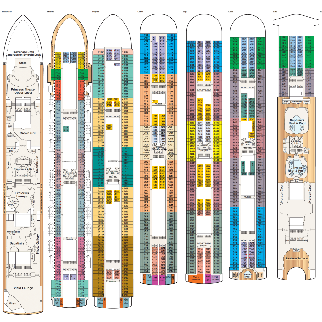 Star Princess Floor Plan - floorplans.click